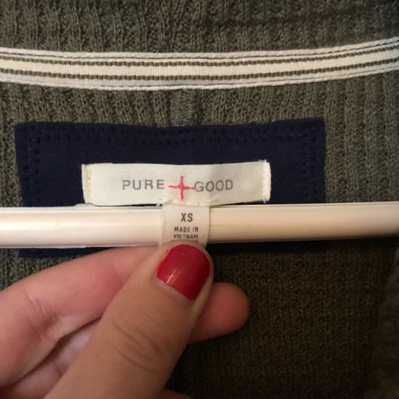 Anthropologie Cowl Neck Waffle Sweater - Picture 2 of 4